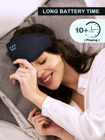 Joyorval - Wireless Sleep Mask with Built-In Headphones for Deep Relaxation