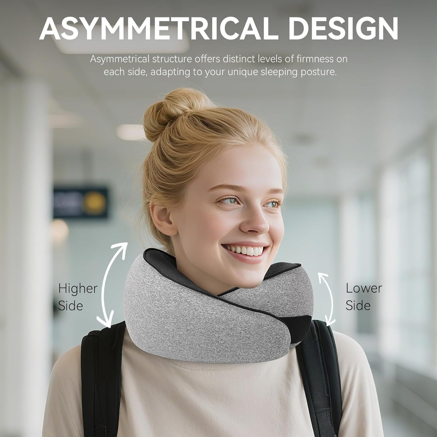 Joyorval - Premium Travel Neck Pillow – 360° Head & Neck Support