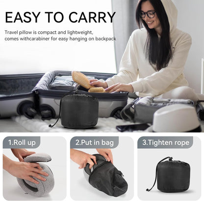 Joyorval - Premium Travel Neck Pillow – 360° Head & Neck Support