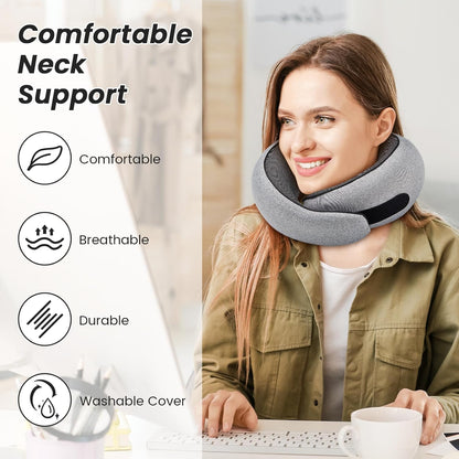Joyorval - Premium Travel Neck Pillow – 360° Head & Neck Support
