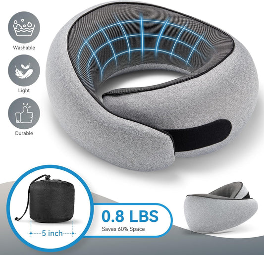 Joyorval - Premium Travel Neck Pillow – 360° Head & Neck Support