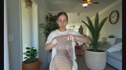 Joyorval - Knitted Hat Thickened and Velvet Hat Scarf Mask Hat